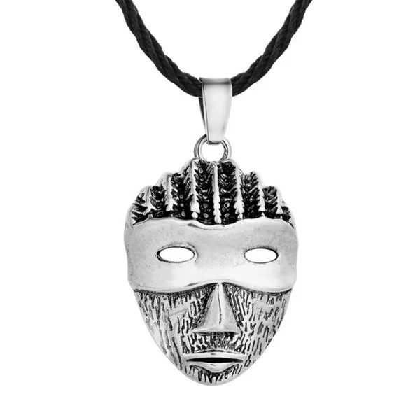 Viking Necklace Mask • Retro Odin Rune Symbol • Antique Slavic Nordic Amulet - Picture 8 of 8